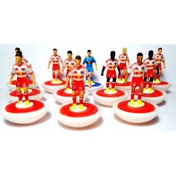 Subbuteo Andrew Table Soccer Red Bull Salzburg 2013-2014 on classic Lightweight bases